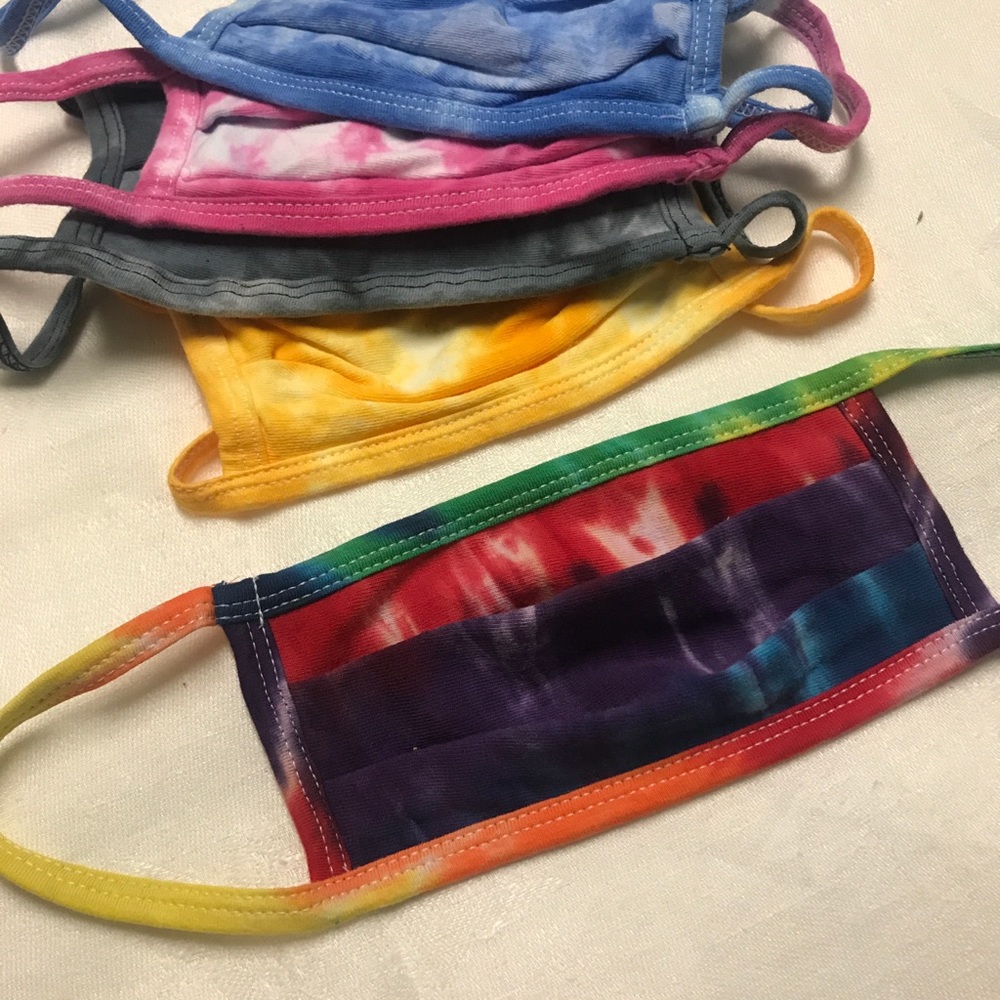 5 Tie dyed Cotton face mask assorted color /sizes
